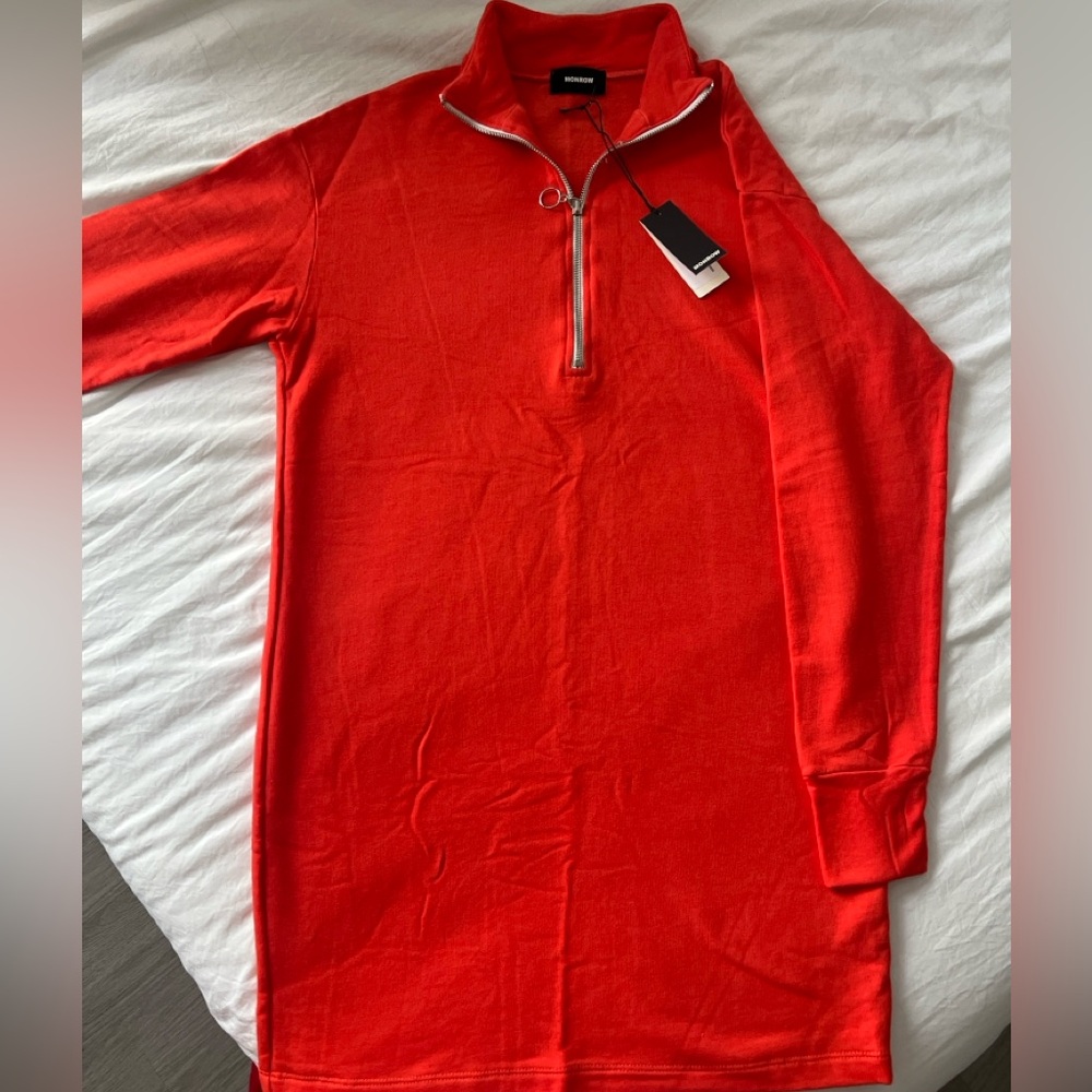 Supersoft Fleece Half Zip Sweatshirt dress